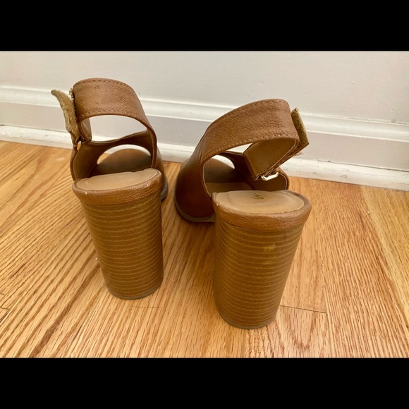 Qupid | Slingback | Tan | Heeled Sandals - Picture 4 of 4